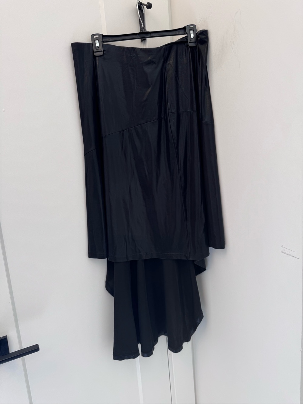 SHEIN Black High-Low Asymmetric Layered Skirt